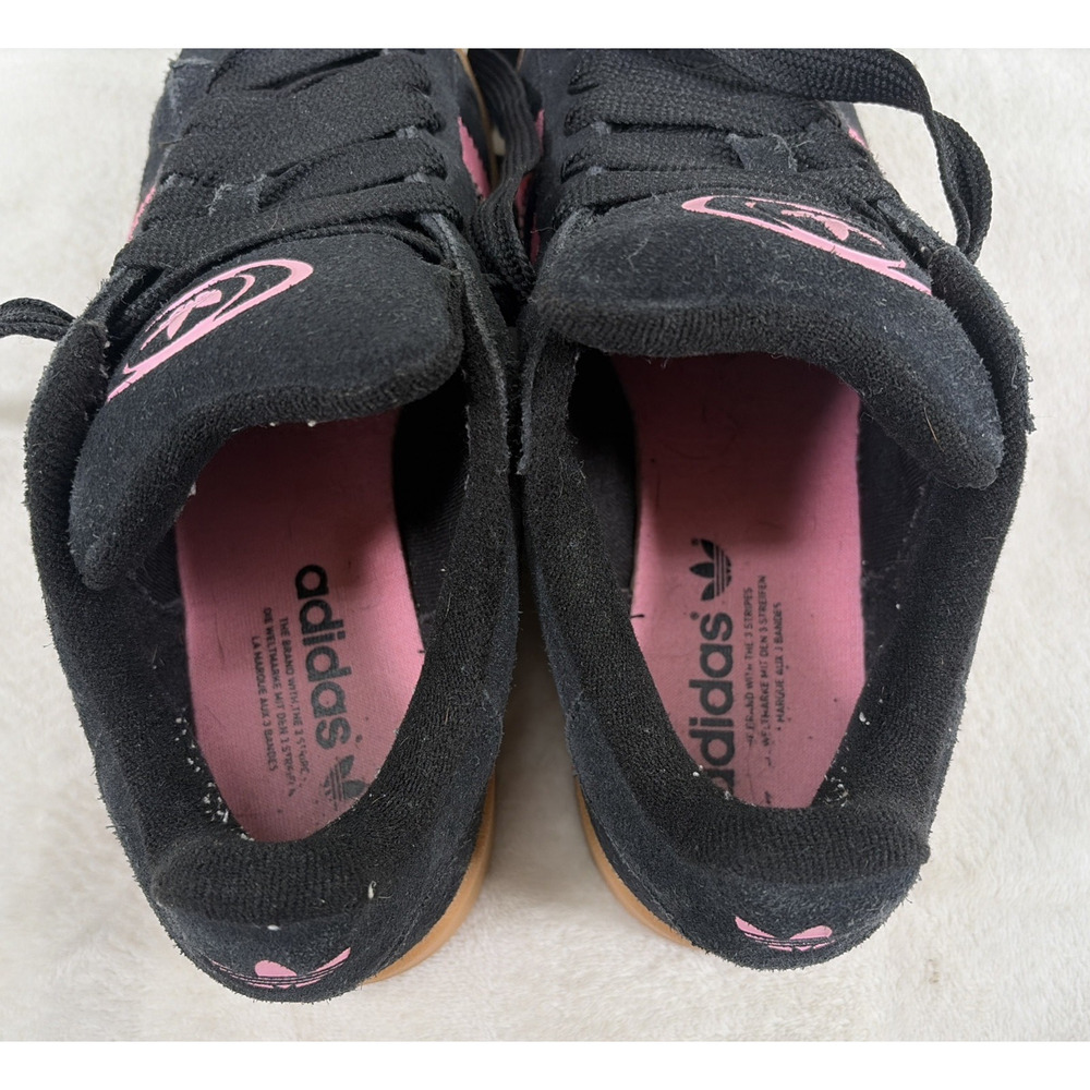 Adidas Campus 00s Womens 8.5 Black Pink Gum Sole Suede Sneakers Casual Charity - Picture 11 of 12